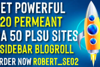 do 20 da50 sidebar footer blogroll dofollow SEO backlinks