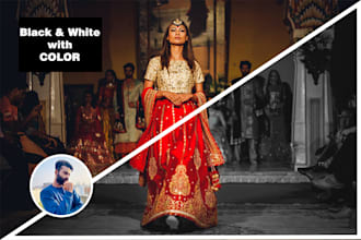 do high end wedding and bridal photo editing and compositing