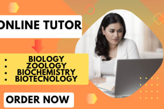 assist you in biology, zoology, biochemistry and biotechnology