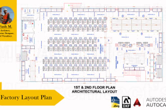 draw accurate and detailed autocad drawings for your business, office or factory
