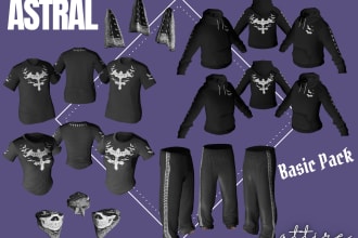 create custom clothing pack for gang, org and mc fivem ready