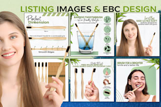 design amazon listing images, ebc design, product photos, amazon a plus content