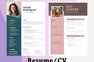 create a resume or CV in dutch or english or for you