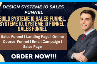 create systeme io sales funnel, systeme io landing page, systeme io