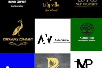 create modern wordmark logo