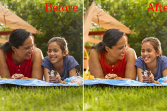 do model skin newborn family and maternity photo retouching
