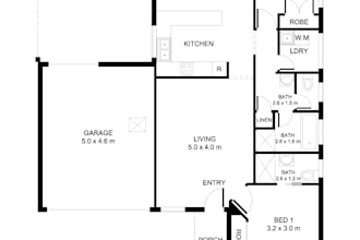 redraw a floor plan for real estate agents