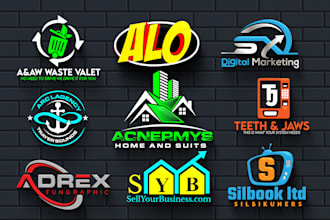do emerging, creative and unique business logo design