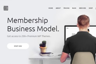develop  wordpress membership subscription website for you