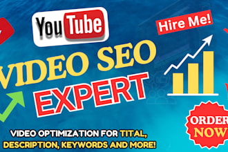 do best youtube video seo, optimize your channel