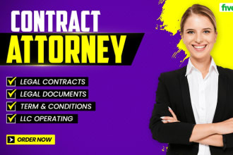 write legal contracts, agreements, llc operating service and nda