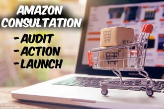 consult for amazon product launch store front listing etc