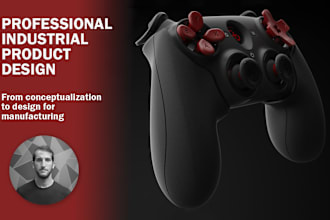 create a professional industrial design proyect for you