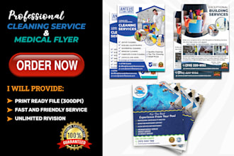 express urgent design services professional cleaning flyers