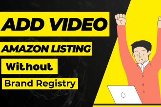 add video to your amazon listing as 7th image without brand registry
