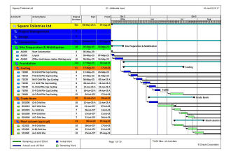 create gantt chart, wbs and work schedule with primavera p6