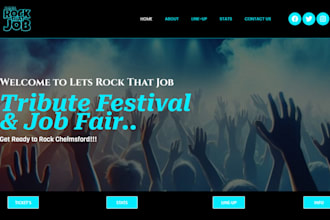 custom music website for dj, music artist, band with wordpress or wix