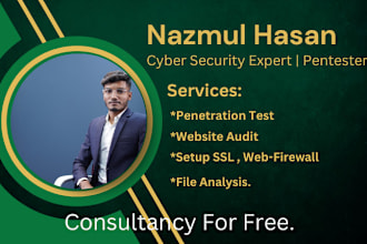 do advance penetration on web site pen test server and vulnerability assessment