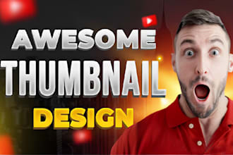 design attractive eye catchy youtube thumbnail