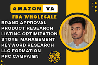amazon virtual assistant, llc, ungated, listing and fix error