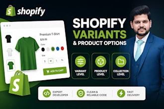 do variant and product and collection level work on shopify
