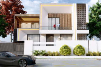 create 3d exterior modelling, photorealistic outdoor renders, landscape design