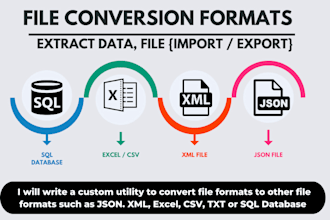 convert data sql server to excel, CSV, json, XML, txt sql