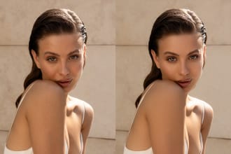 do a quick easy natural portrait retouching