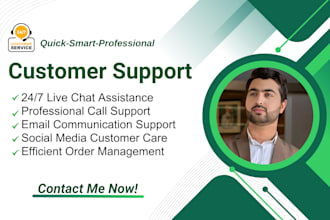 provide customer support, customer care via phone and live chat support email