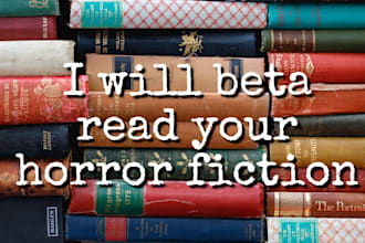 beta read your horror fiction