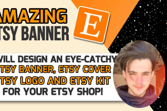 create an eye catchy etsy banner, etsy logo and etsy kit for your etsy shop