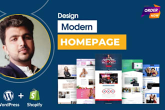 make responsive and creative wordpress home page design