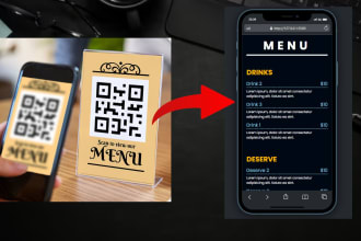 make a menu website for your restaurant, free qr