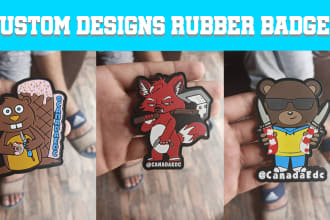 make customized pvc rubber logo patches
