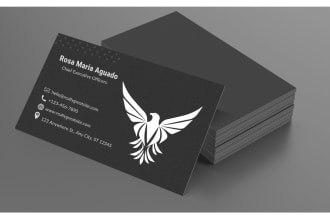 do a minimalist business card and logo design