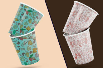 do tumbler design, coffee mug design, paper cup, drink ware