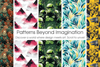 create seamless art patterns for all needs, textile, vector