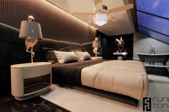 do interior design with realistic 3d rendering