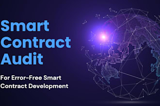 audit your smart contract written in solidity or rust