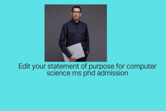 edit your statement of purpose for computer science ms phd admission