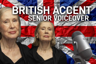 voice over books, stories in female british accent