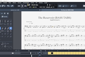 do accurate bass tabs in guitar pro