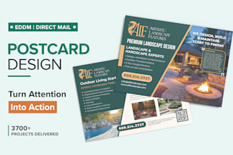 create postcard design, eddm postcard, and direct mail design