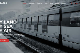 build a logistics website, trucking website, dispatch, cargo and freight website
