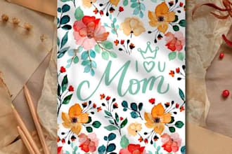 boho christmas card template, photo christmas card