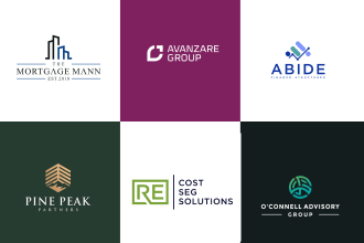 do modern accounting financial and investment logo