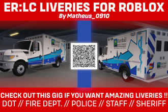 make customized liveries for your erlc server on roblox