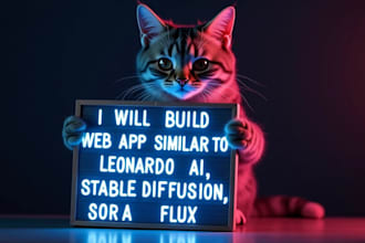 build ai web app similar to leonardo ai, hailuo ai, stable diffusion, sora, flux