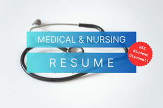 write a nursing or medical resume