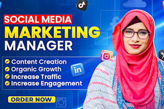 be your social media marketing manager and content creator